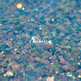 Cindy at Midnight Iridescent Chunky Glitter - Blue Glitter